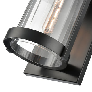 Braselton 18" High 1-Light Outdoor Wall Sconce - Powder Coated Black