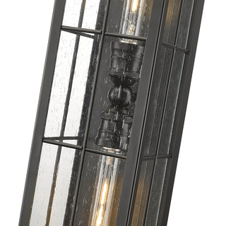 Jaxson 2-Light Outdoor Wall Sconce Powder Coated Black