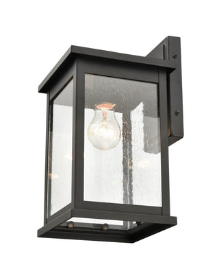 Bowton 1-Light Outdoor Wall Sconce Powder Coated Black