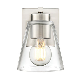 Strayhan 6.75" High 1-Light Wall Sconce - Brushed Nickel