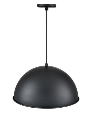 R Series 1-Light Cord Hung Wide Deep Bowl Satin Black