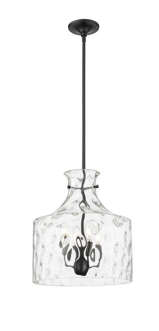 Santorini 4-Light Pendant Light Matte Black