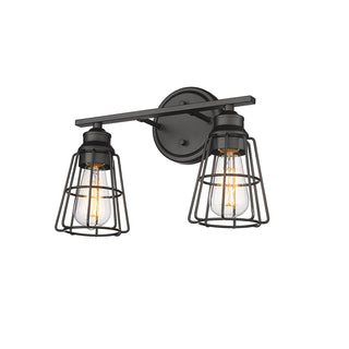 2-Light Vanity Matte Black