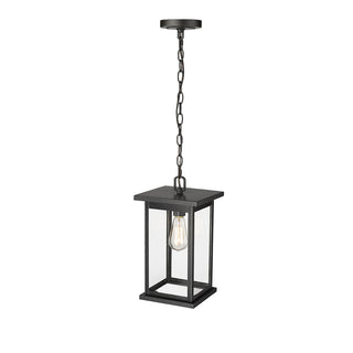 Bowton 1-Light Outdoor Hanging Lantern Powder Coated Black