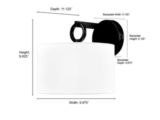 Braxstan 1-Light Wall Sconce Brushed Nickel