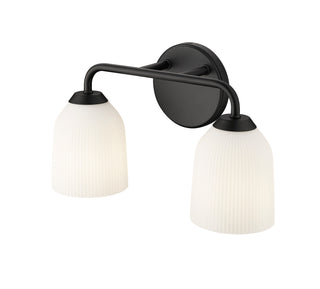 Norah 2-Light Vanity Matte Black