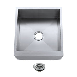 Denver 21 Inch Farmhouse Kitchen Sink in Polished Chrome