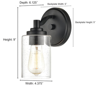 1-Light Wall Sconce Satin Nickel