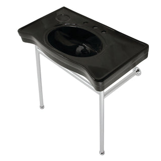 Bristol 35.81 Inch Console Sink in Polished Chrome