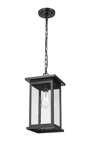 Bowton 1-Light Outdoor Hanging Lantern Powder Coated Black