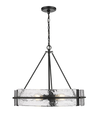 Rezi 24" Wide 4-Light Pendant - Matte Black