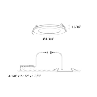 4 Inch Round CCT LED Recessed Panel Light