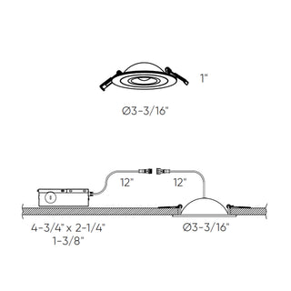 Flat LED Recessed Gimbal