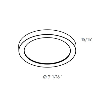 Plastic Flush Mount, 5CCT