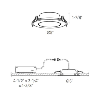 Multi CCT Round gimbal recessed light