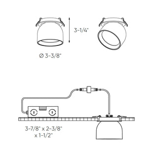 Multi CCT Round gimbal recessed light