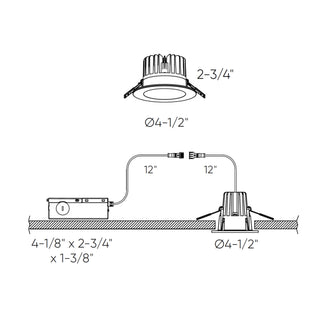 4 Inch Round Indoor/Outdoor Regressed Down Light