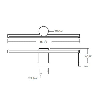 2-Tone Vanity wall sconce