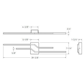 Double Line Wall Mount