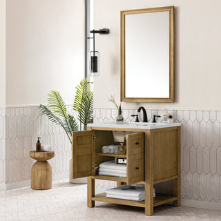 30 Inch Breckenridge Freestanding Vanity in Light Natural Oak / Lime Delight Top