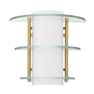 Newell 2-Light Wall Sconce in Warm Brass