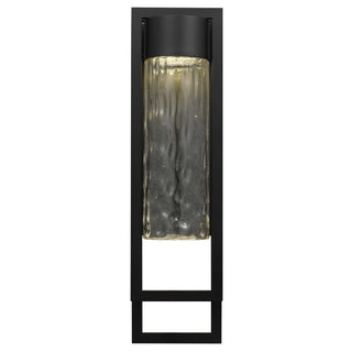 2 Step 25 Inch Outdoor Wall Sconce in Sand Black Finish