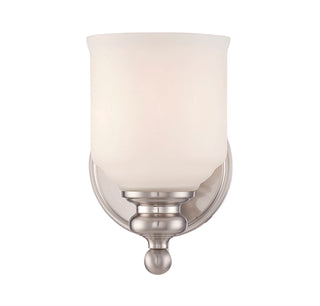 Melrose 1-Light Wall Sconce in Satin Nickel