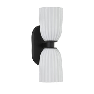 Baldwin 2-Light Wall Wall Sconce in Matte Black