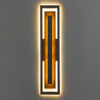 Panels 32 inch Outdoor Wall Sconce in Dark Bronze Finish