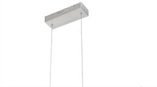 Colmar Dimmable Integrated Led Rubber Wood Ceiling Island Light With Adjustable Steel Braided Cable.18W, 1400 Lumen, 3000K