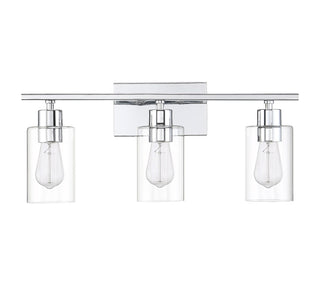Lambert 3-Light Bathroom Vanity Light in Polished Chrome