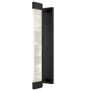 Solice 27 Inch Outdoor Wall Sconce in Sand Black Finish
