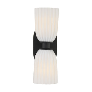 Baldwin 2-Light Wall Wall Sconce in Matte Black
