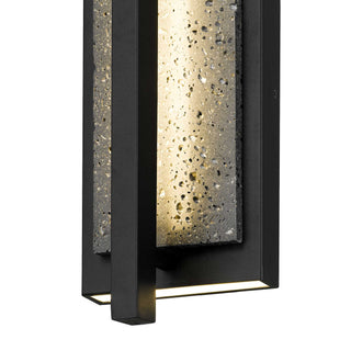 Dakota 24 Inch Outdoor Wall Sconce in Sand Black Finish