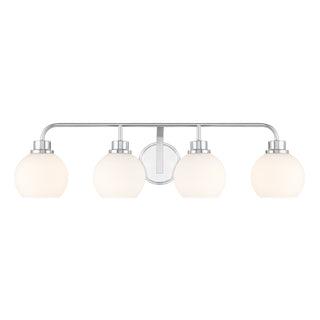 4-Light Bathroom Vanity Light in Chrome