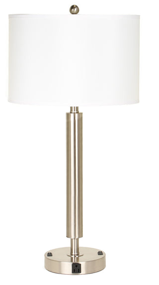 Hotel Lamp with Two Outlets and One Rocker Switch