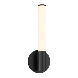 Connor 14" Mini Tube LED Cylinder Vanity Light in Black