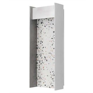 Terrazzo 14 Inch Outdoor Wall Sconce in Brushed Aluminum