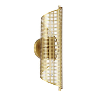 Hillbourne 2-Light Wall Sconce in Warm Brass