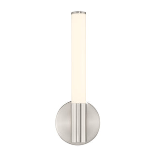 Connor 14" Mini Tube LED Cylinder Vanity Light in Satin Nickel
