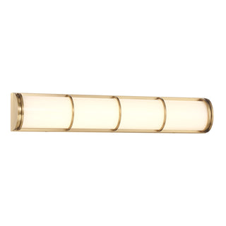 Harper LED Bathroom Vanity Light in Warm Brass