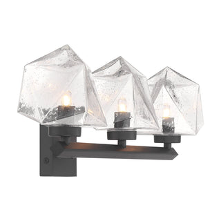 Castello 3-Light Bathroom Vanity Light in Matte Black