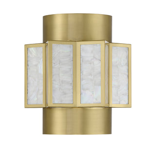 Gideon 2-Light Wall Sconce in Warm Brass
