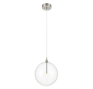 1-Light Pendant in Brushed Nickel