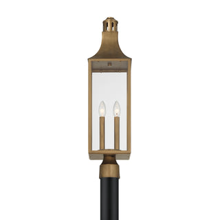 Lancaster 2-Light Outdoor Post Lantern in Atlas Bronze