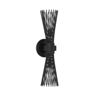 Longfellow 2-Light Wall Sconce in Matte Black