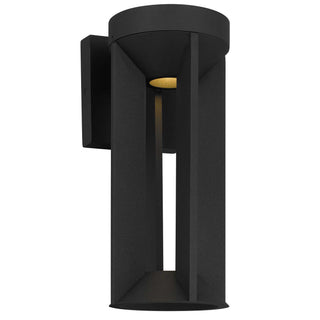 Aura  12 Inch Outdoor Wall Sconce in Sand Black Finish