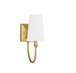 Cameron 1-Light Wall Sconce in Warm Brass