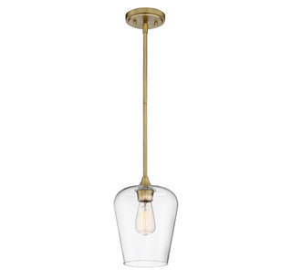 Octave 1-Light Pendant in Warm Brass