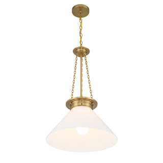 Myers 1-Light Pendant in Warm Brass